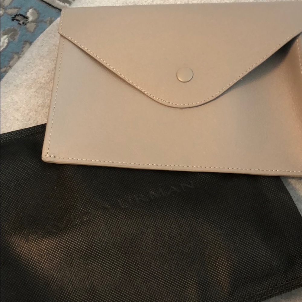 David Yurman Gray Leather Jewelry Pouch